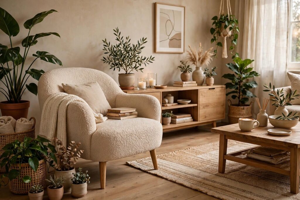 北欧風のリビング